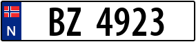 Trailer License Plate